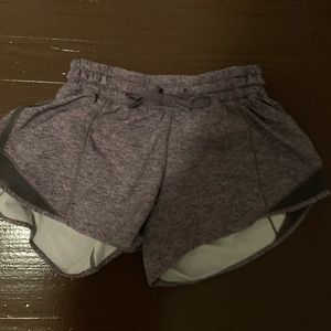 Lululemon Heather Gray Hotty Hot Shorts